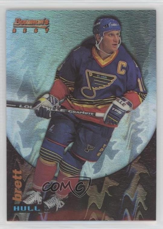 1994-95 Topps Finest Bowman's Best Veterans Refractor Brett Hull #15 HOF 06pp