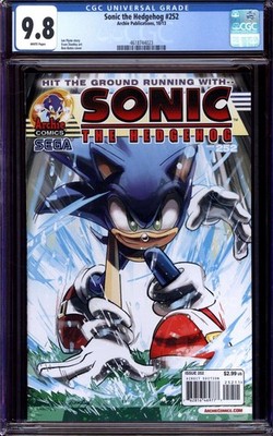 SONIC THE HEDGEHOG #252 CGC 9.8 WHITE PAGES // ARCHIE PUBLICATIONS