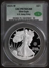 2025-W (PR70 DCAM) Army Privy Proof American Silver Eagle $1 CACG