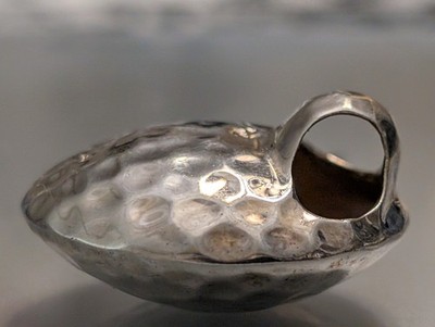 Artisan Hammered Sterling Silver Toggle Clasp Loop 10.11g Hallmarked .925 LV