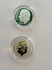 2015 W Proof and P Reverse proof silver Roosevelt dimes 10C