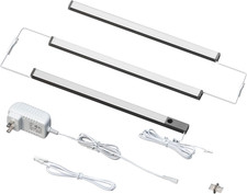 3 Pcs 12-Inch Led under Cabinet Lighting Plug-In with Hand Wave, Dimmable 6000K