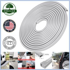 High-durability 13ft Grey Rubber Edge Trim - No Adhesive Needed Fits Most Cars