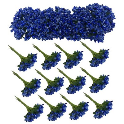 144PCS Mini Flower Stamens, Soft Stems & Tiny Berries Artificial DIY Craft Su...