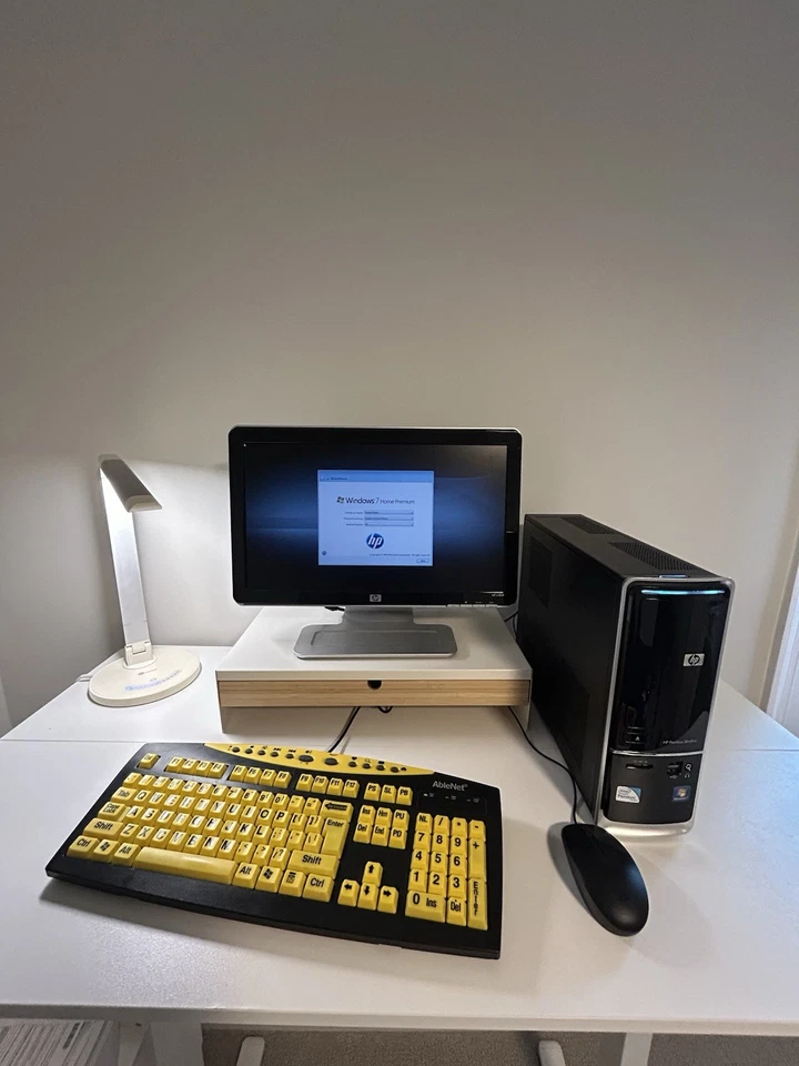 HP Slimline s5212y Desktop w/HDD + HP W1858 Monitor + USB Keyboard & Mouse - Image 4 of 4