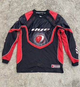 Vintage 2000’s Dye C5 Padded Long Sleeve Red Paintball Jersey Kids Size Youth