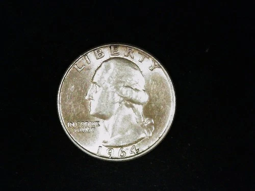 1964-D Washington Quarter (90% silver) AU (1).