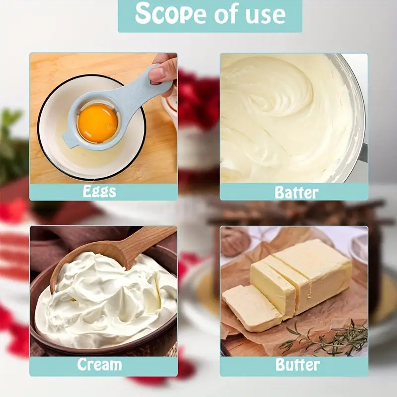 Semi-Automatic Egg Whisk Hand Push Egg Beater Stainless Steel Blender Mixer Tool