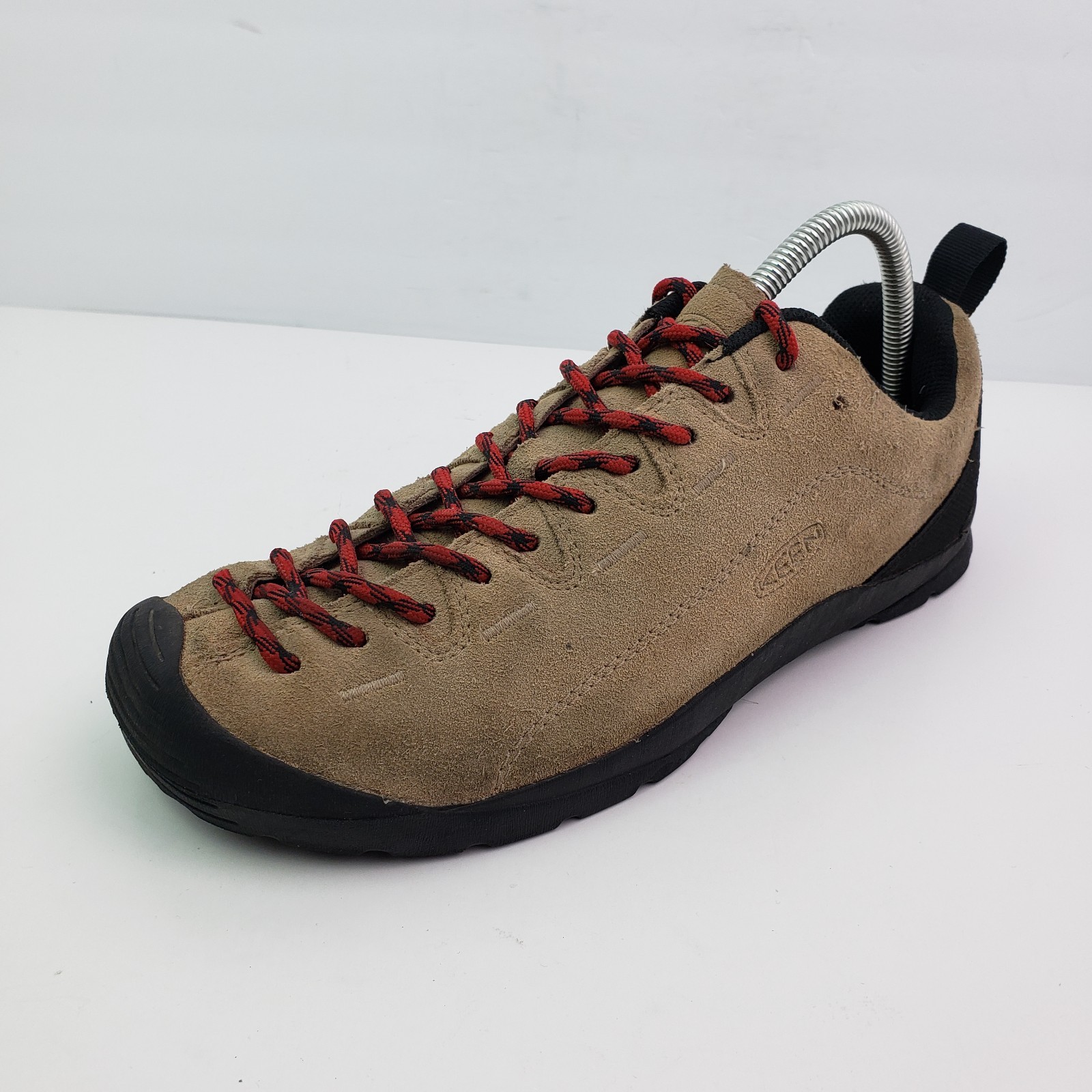 Scarpe da ginnastica Keen Jasper da uomo taglia 9 argento visone marrone scamosciato outdoor escursionismo