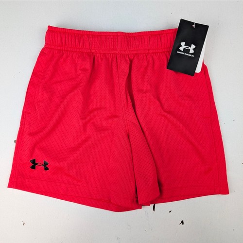Under Armour Boys Small Tech Mesh Shorts - Racer Red  - 第 1/4 張圖片