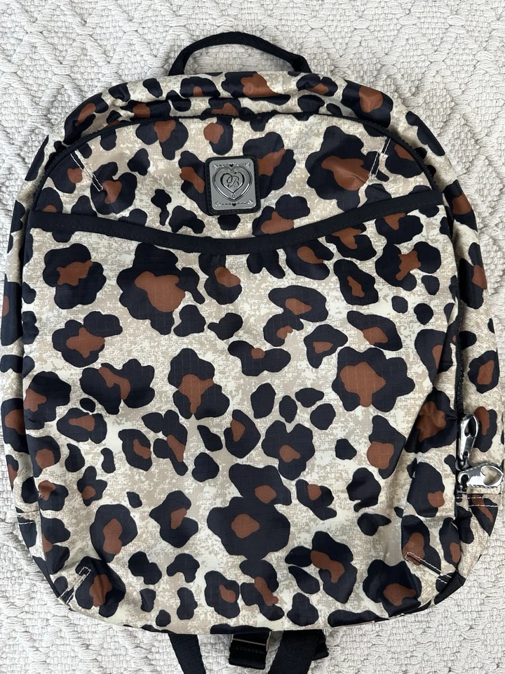 Mochila Bolso para Laptop Brighton Estampado Leopardo Forro a Lunares 17x13 Foto 3 de 4