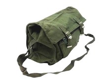 Borsa canvas verde caccia tracolla militare