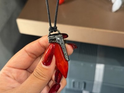 Disney Parks Star Wars Galaxy s Edge Dok-Ondar's Red Kyber Crystal Necklace