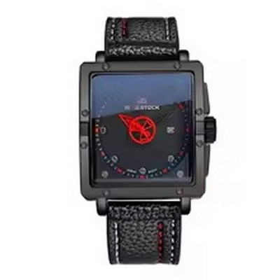 Fashionable Men watch strap waterproof glass selection gear second hand quartz 