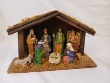 vintage nativity set