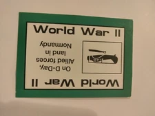 PERSPECTIVE Time Line Game WORLD WAR II 1992 card used History free ship