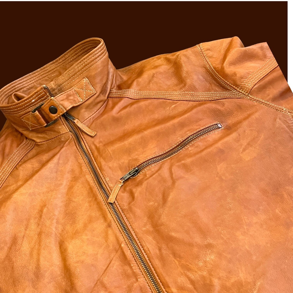 ジャケット・アウター 71michael THROAT TAB LEATHER JACKET THROAT TAB LEATHER JACKET[TUNAGI JAPAN] – 71MICHAEL
