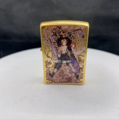 【未開封】FINAL FANTASY X original zippo Zippo Final Fantasy 10 Ⅹ Yoshitaka Amano Water Warrior Gold Japan