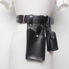 Ladies Punk Gothic Belt Cargo Bag Corset Waist Bag Club Faux Leather