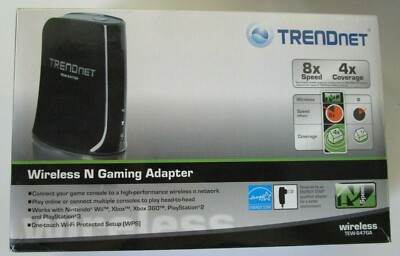 TRENDNET Wireless & Gaming Adapter 8X Speed 4X Coverage TEW-647GA