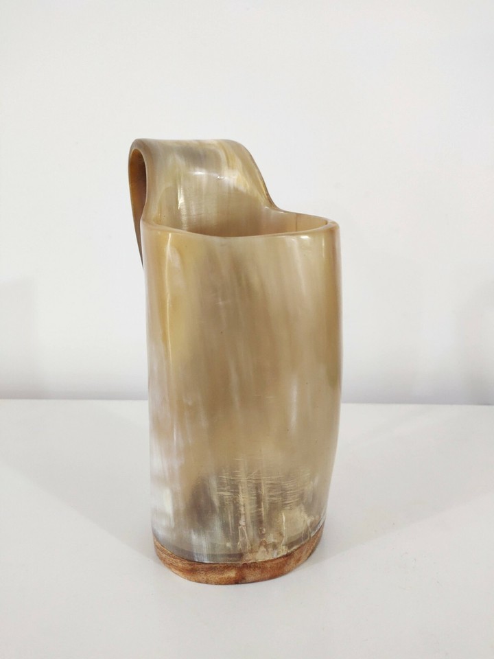 Viking Drinking Horn Mug Scratch & Dent S - Authentic Cattle Horn Drinking Cups (Clearance, Not Perfect Condition) Viking Horn Mug - Foto 7