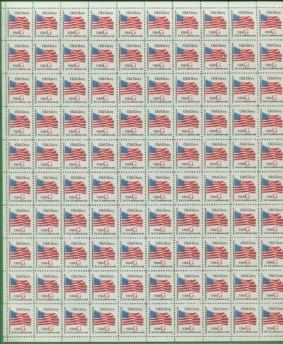 Flags, National Emblems Full Sheet United States Stamps