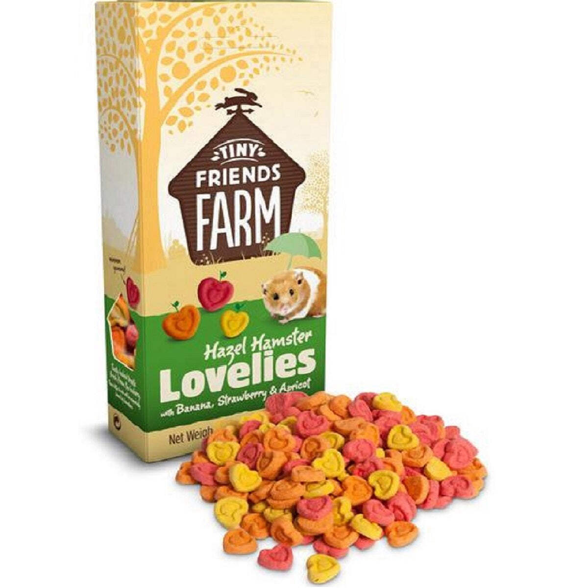 HAZEL HAMSTER LOVELIES - (120g) - Tiny Friends Farm Banana Fruit Pet Food Treats
