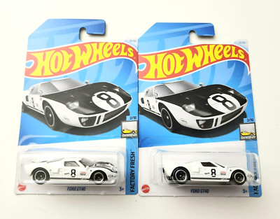 Hot Wheels Ford GT40 White #12 12/250 - 2024 Factory Fresh -2pcs