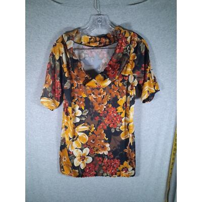 Floral Blouse Womens Small/Medium Estimated Fall No Brand, Material, Size Tags