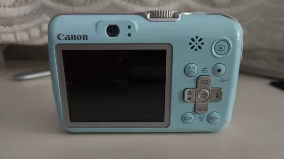 Canon Powershot E1 Tested! Baby Blue eBay