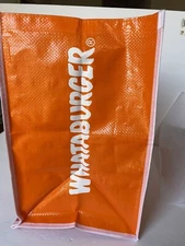 WHATABURGER Large Reusable Tote/Shopping Bag - 17" X 14" X 9" - Brand New