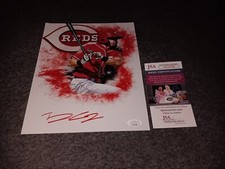 Tj Friedl Signed 8x10 Jsa Cincinnati Reds Custom Edit