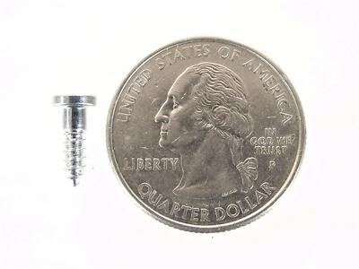 25 Pcs GM Windshield Moulding Trim Clips - Zinc Plated Screw-In Studs #4-24 X 3/8" 4 thumbnail image
