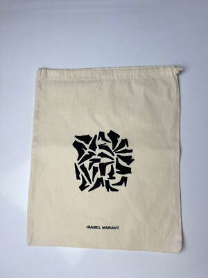 Isabel Marant 11 x13  Drawstring Dust Bag Storage Art Deco Cover EUC
