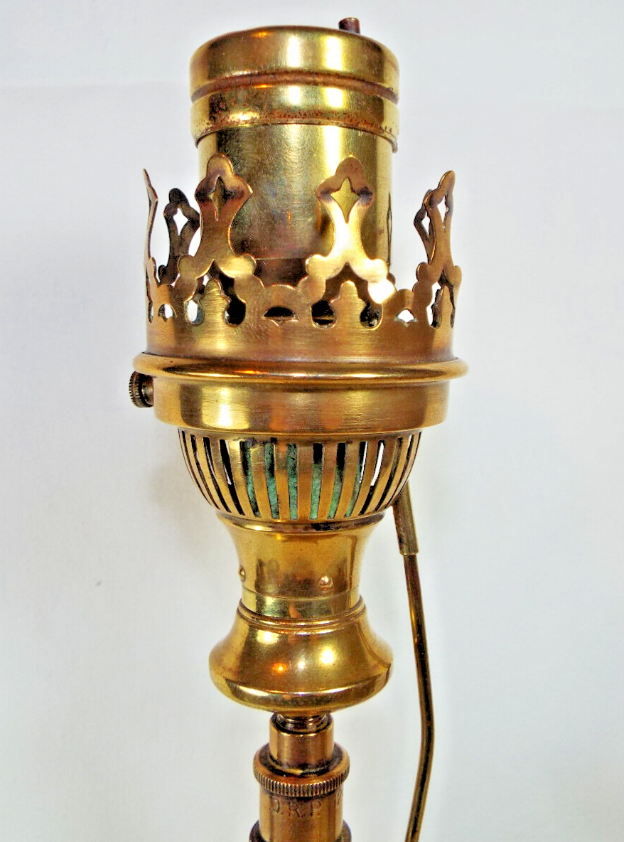 Antique 19th century German Gaz Brass Light Sconce Lamp PullChains D.R.P 126834 eBay