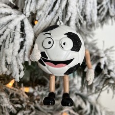 New Kurt Adler Soccer Ball Character Christmas Ornament  Nice 