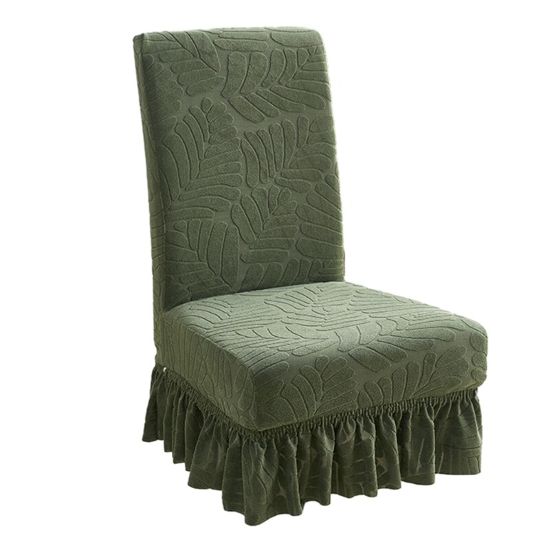 Long Back Chair Cover PolyesterDining Chair Slipcover Large Elastic