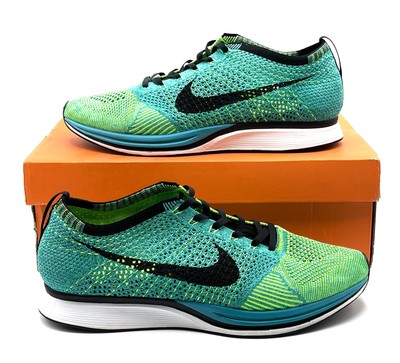 nike flyknit racer lucid green