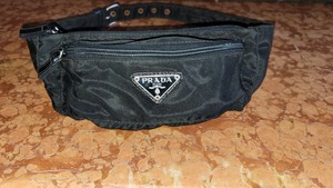 prada black nylon fanny pack
