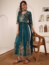 Women Georgette Kurta Dupatta Set Indian Beautiful Party Wear Kurti Set Dress
