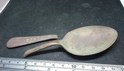 Vintage 1956 Armeelöffel mit Heeresnummer leider kaputt L1j