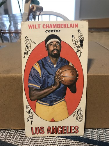 Topps 1969 Tall Boy Vintage Basketball Card #1 Wilt Chamberlain Los Angeles Used