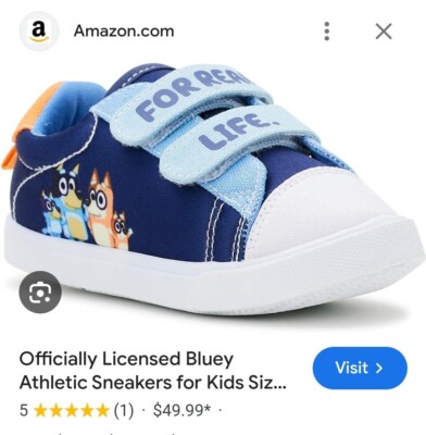 Bluey Toddler Shoes NWT - SIZE 6T | eBay