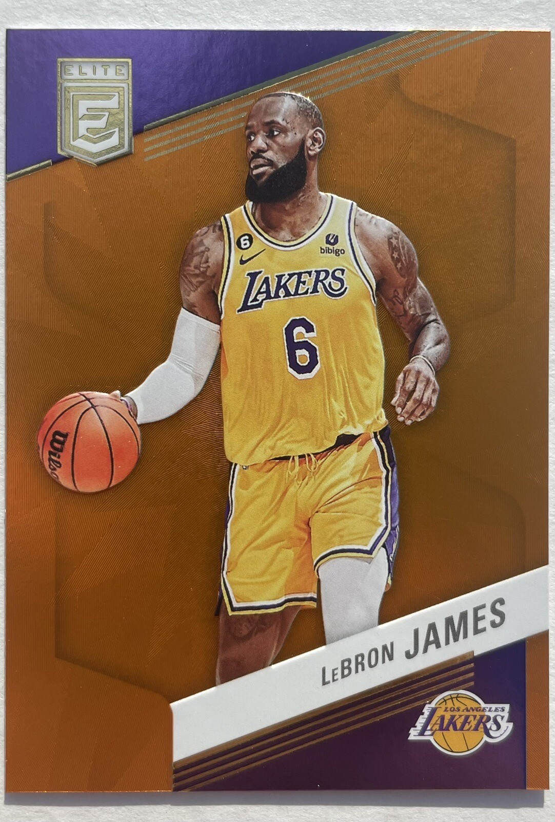Lebron James 2022 Donruss Elite Orange #122