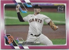 2021 Topps Series 1 KEVIN GAUSMAN MOTHER'S DAY PINK PARALLEL #328 GIANTS /50