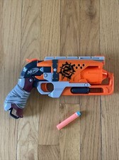 NERF Zombie Strike HAMMERSHOT Revolver BLASTER With One Bullet.