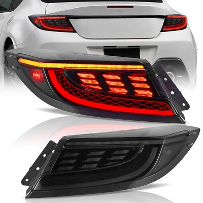 paar LED Geräuchert Rückleuchten für Toyota GR86 Subaru BRZ 2021-2024 Sequentia