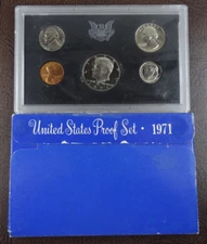 1971-S US Mint Proof Set 5 Coin Set OGP Original Government Packaging