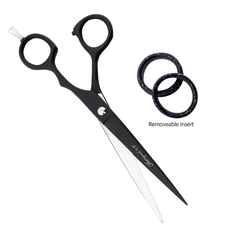 Barber Salon Hairdressing Scissor Cut Hair Cutting Shear Black Right Handed 6.5" - Image 4 of 4
