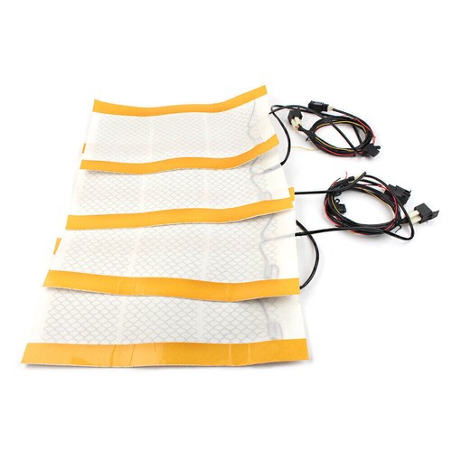 12V Carbon Fiber Car Seat Heat Pads Kit Round Switch Cushion Set Universal po - Picture 2 of 10